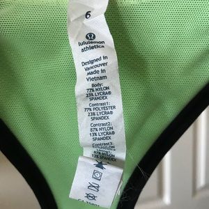 Lululemon Athletica Workout top size 6